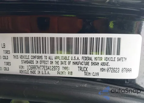 2014 Ram 1500 Sport from USA, damaged, VIN 1C6RR7HT7ES412973